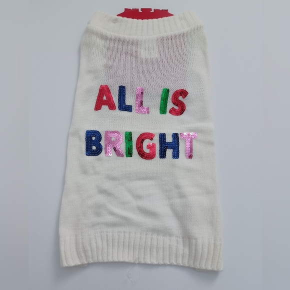 New Dog/ Cat Christmas Sequin Sweater- M - Picture 2 of 6